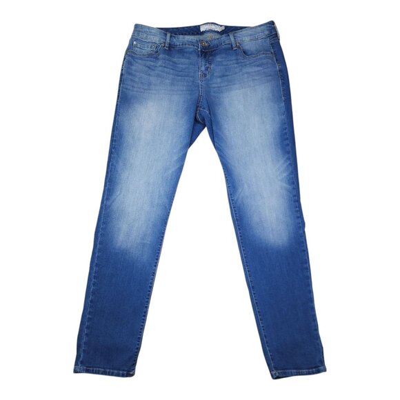 torrid Denim - Torrid Denim Blue Jeans 16T Stretch Cotton Blend Womens Straight Fit Faded